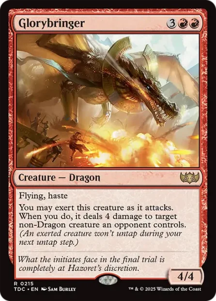 Glorybringer, Tarkir: Dragonstorm Commander — Magic: The Gathering card