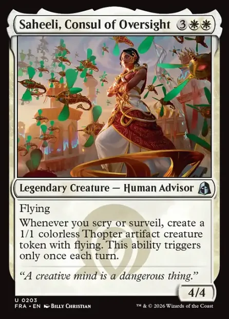 Saheeli, Consul of Oversight, Reality Fracture — Magic: The Gathering card