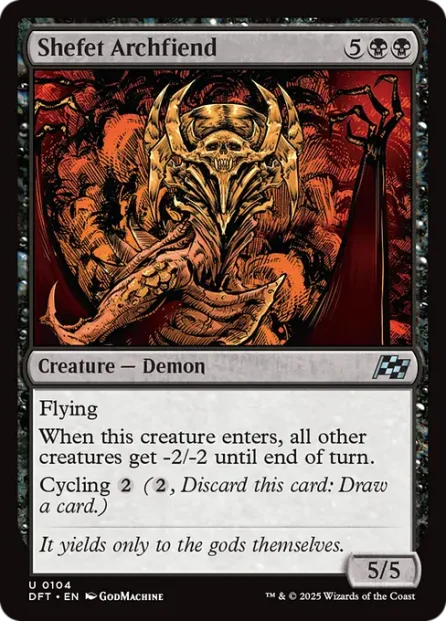 Shefet Archfiend, Aetherdrift — Magic: The Gathering card
