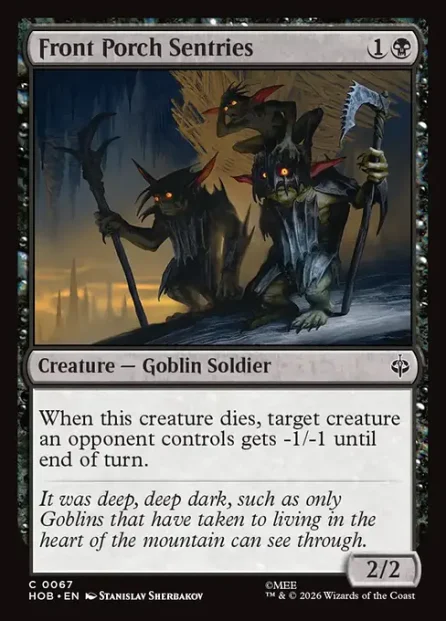 Front Porch Sentries, The Hobbit — Magic: The Gathering card