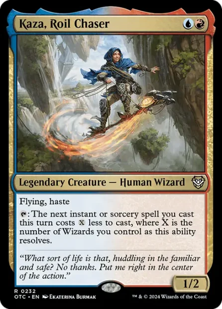 Kaza, Roil Chaser, Outlaws of Thunder Junction Commander — Magic: The Gathering card