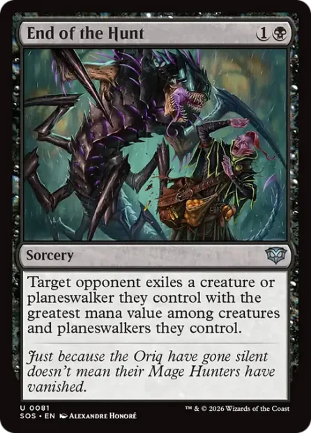 End of the Hunt, Secrets of Strixhaven — Magic: The Gathering card