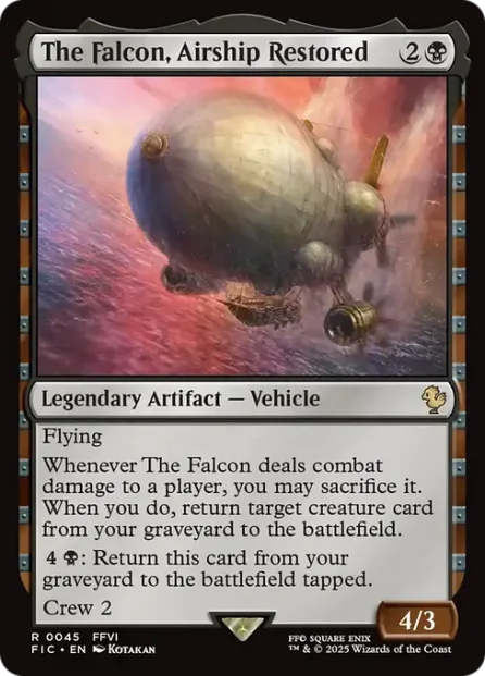 The Falcon, Airship Restored, Final Fantasy Commander — Magic: The Gathering card