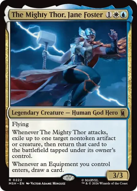 The Mighty Thor, Jane Foster, Marvel Super Heroes — Magic: The Gathering card