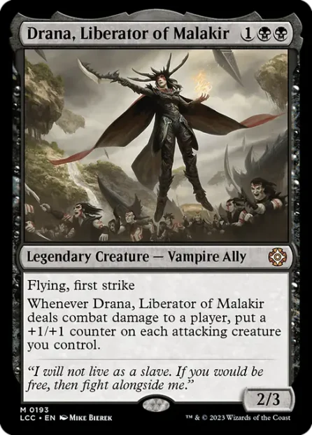 Drana, Liberator of Malakir, The Lost Caverns of Ixalan Commander — Magic: The Gathering card