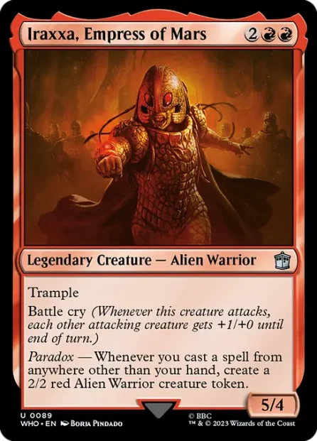 Iraxxa, Empress of Mars, Doctor Who — Magic: The Gathering card