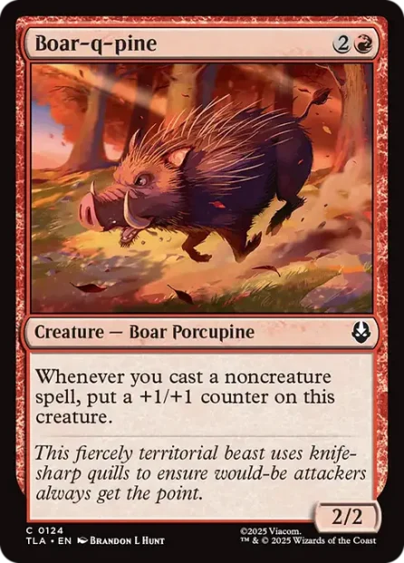 Boar-q-pine, Avatar: The Last Airbender — Magic: The Gathering card
