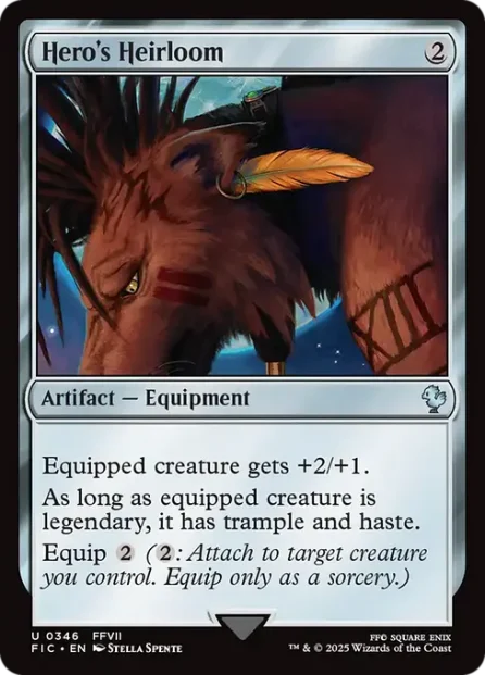 Hero's Heirloom, Final Fantasy Commander — Magic: The Gathering card