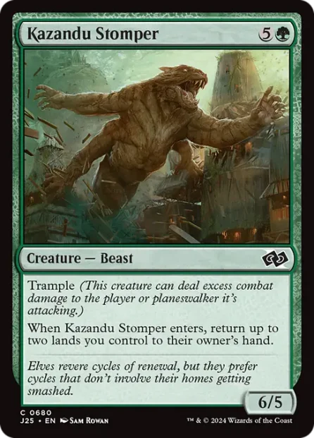 Kazandu Stomper, Foundations Jumpstart — Magic: The Gathering card