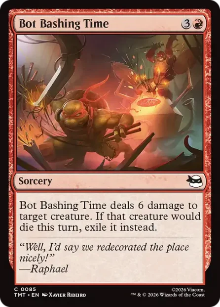 Bot Bashing Time, Teenage Mutant Ninja Turtles — Magic: The Gathering card