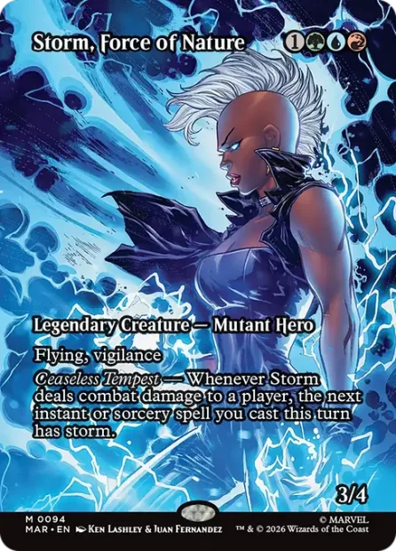 Storm, Force of Nature, Marvel Universe — Magic: The Gathering card