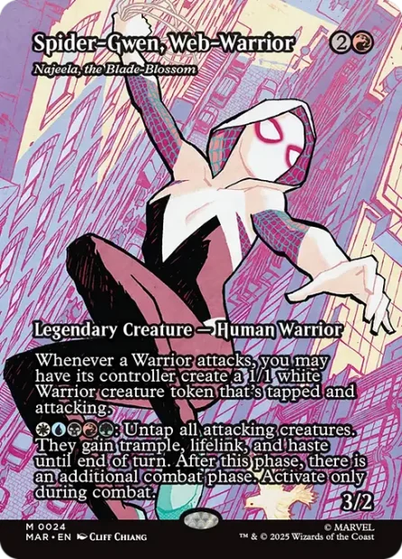 Najeela, the Blade-Blossom, Marvel Universe — Magic: The Gathering card