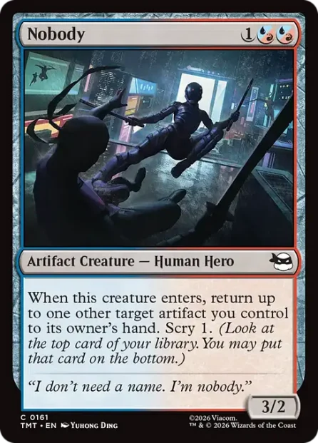 Nobody, Teenage Mutant Ninja Turtles — Magic: The Gathering card