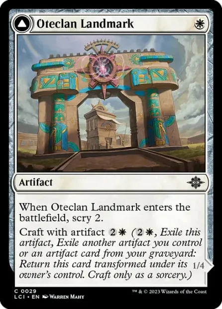 Oteclan Landmark // Oteclan Levitator, The Lost Caverns of Ixalan — Magic: The Gathering card