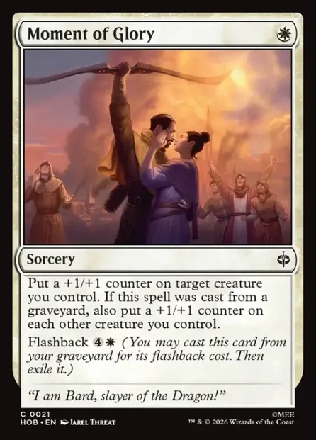 Moment of Glory, The Hobbit — Magic: The Gathering card