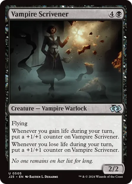 Vampire Scrivener, Foundations Jumpstart — Magic: The Gathering card