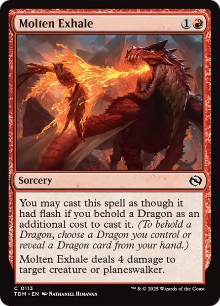 Molten Exhale, Tarkir: Dragonstorm — Magic: The Gathering card