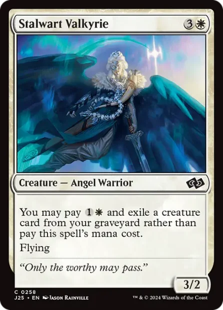 Stalwart Valkyrie, Foundations Jumpstart — Magic: The Gathering card