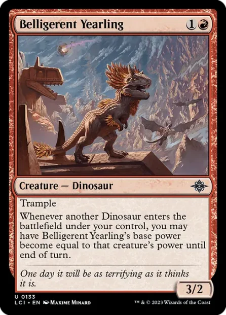 Belligerent Yearling, The Lost Caverns of Ixalan — Magic: The Gathering card