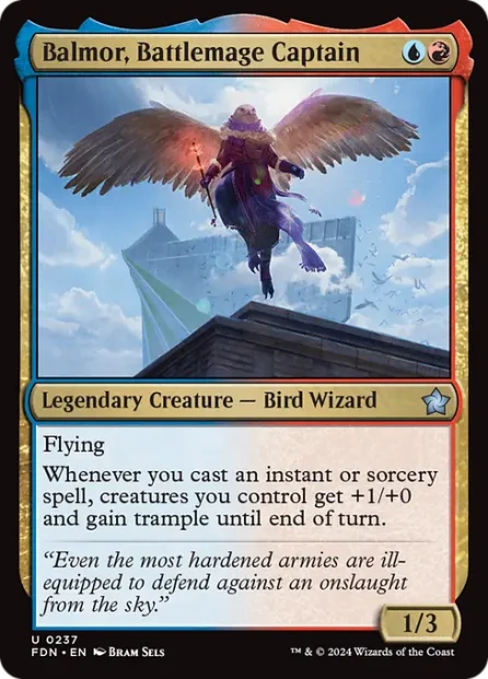 Balmor, Battlemage Captain, Foundations — Magic: The Gathering card