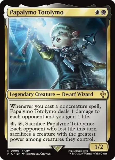 Papalymo Totolymo, Final Fantasy Commander — Magic: The Gathering card