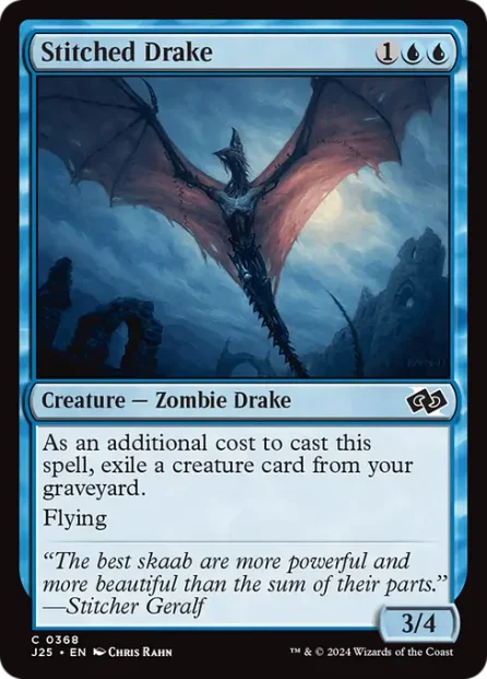 Stitched Drake, Foundations Jumpstart — Magic: The Gathering card