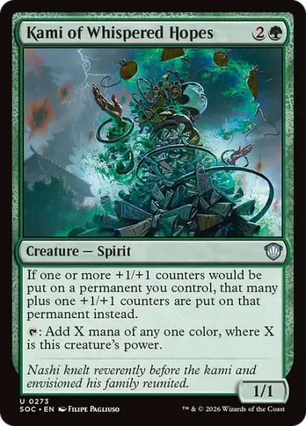 Kami of Whispered Hopes, Secrets of Strixhaven Commander — Magic: The Gathering card