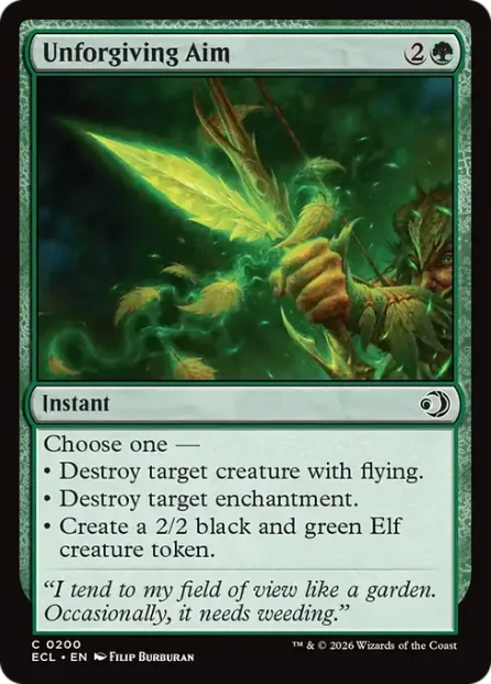 Unforgiving Aim, Lorwyn Eclipsed — Magic: The Gathering card