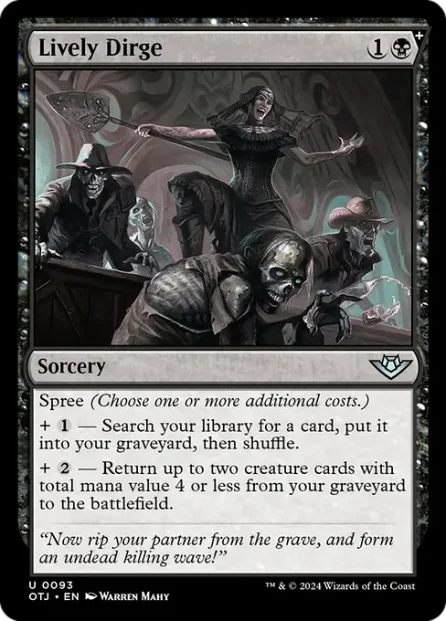 Lively Dirge, Outlaws of Thunder Junction — Magic: The Gathering card