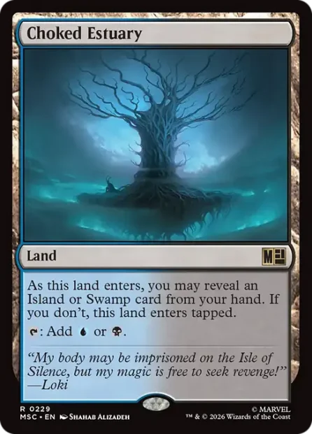 Choked Estuary, Marvel Super Heroes Commander — Magic: The Gathering card