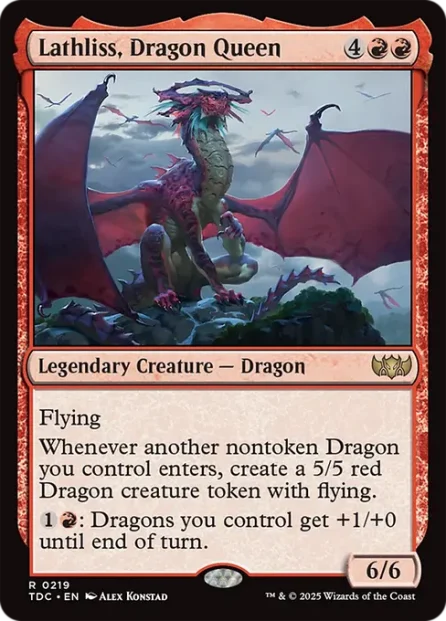 Lathliss, Dragon Queen, Tarkir: Dragonstorm Commander — Magic: The Gathering card