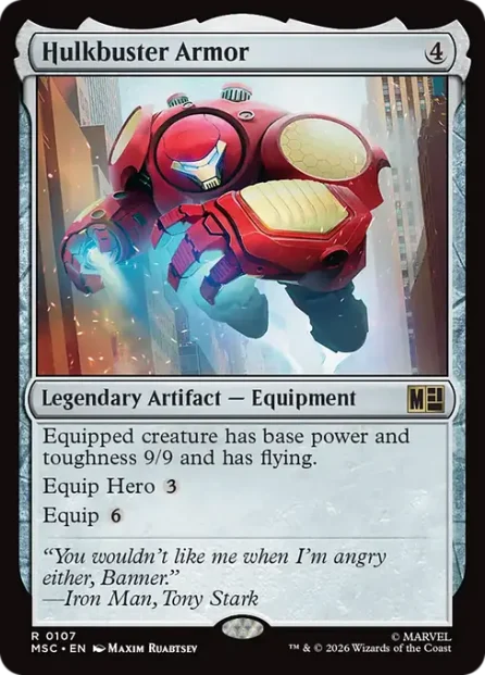 Hulkbuster Armor, Marvel Super Heroes Commander — Magic: The Gathering card