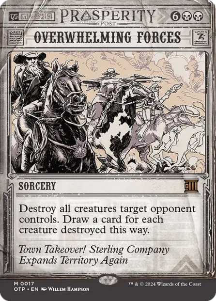 Overwhelming Forces, Breaking News — Magic: The Gathering card