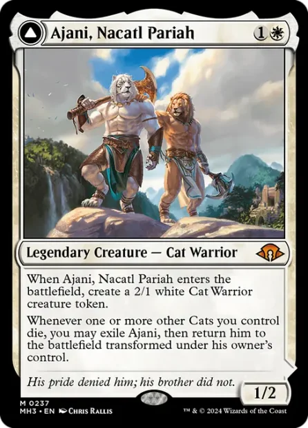 Ajani, Nacatl Pariah // Ajani, Nacatl Avenger, Modern Horizons 3 — Magic: The Gathering card