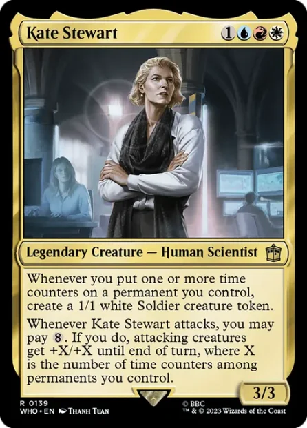 Kate Stewart, Doctor Who — Magic: The Gathering card