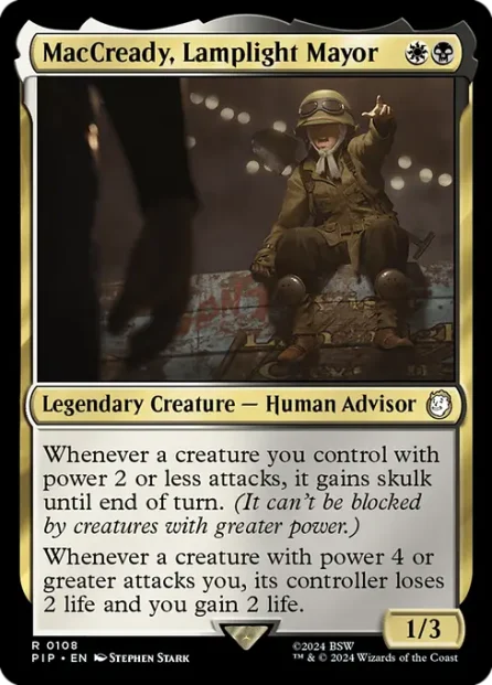 MacCready, Lamplight Mayor, Fallout — Magic: The Gathering card