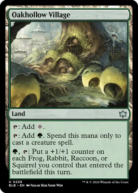 Oakhollow Village, Bloomburrow — Magic: The Gathering card