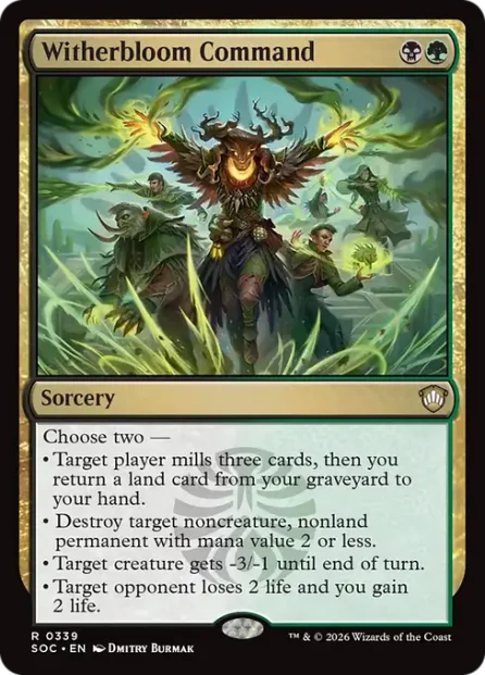 Witherbloom Command, Secrets of Strixhaven Commander — Magic: The Gathering card