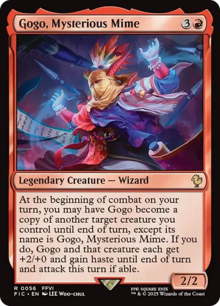 Gogo, Mysterious Mime, Final Fantasy Commander — Magic: The Gathering card