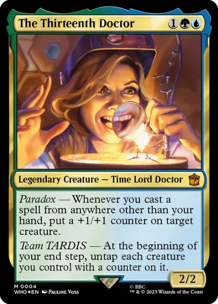 The Thirteenth Doctor, Doctor Who, foil — Magic: The Gathering card