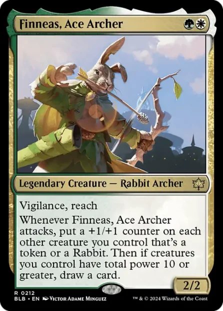 Finneas, Ace Archer, Bloomburrow — Magic: The Gathering card