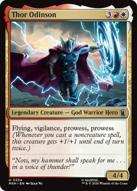 Thor Odinson, Marvel Super Heroes — Magic: The Gathering card