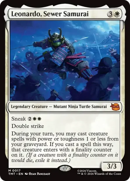 Leonardo, Sewer Samurai, Teenage Mutant Ninja Turtles — Magic: The Gathering card
