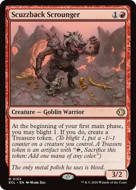 Scuzzback Scrounger, Lorwyn Eclipsed — Magic: The Gathering card