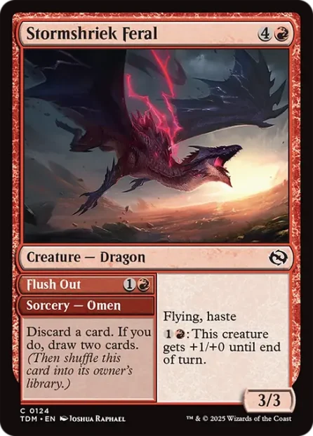 Stormshriek Feral // Flush Out, Tarkir: Dragonstorm — Magic: The Gathering card