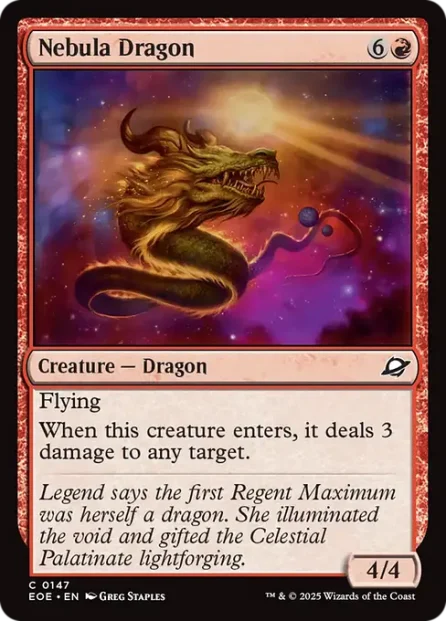Nebula Dragon, Edge of Eternities — Magic: The Gathering card