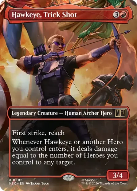 Hawkeye, Trick Shot, Marvel Super Heroes Commander — Magic: The Gathering card