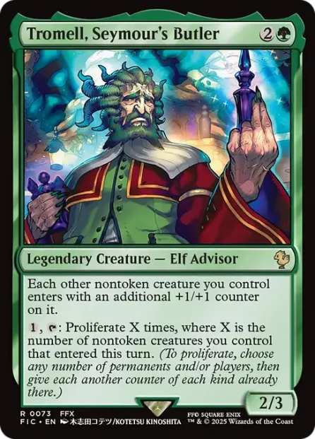 Tromell, Seymour's Butler, Final Fantasy Commander — Magic: The Gathering card