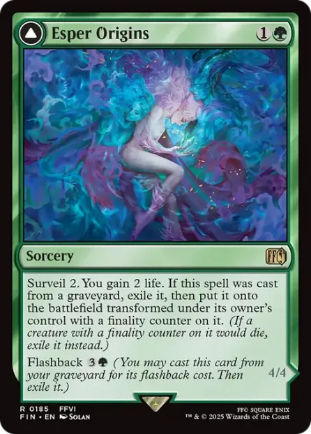 Esper Origins // Summon: Esper Maduin, Final Fantasy — Magic: The Gathering card