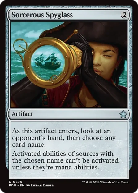 Sorcerous Spyglass, Foundations — Magic: The Gathering card